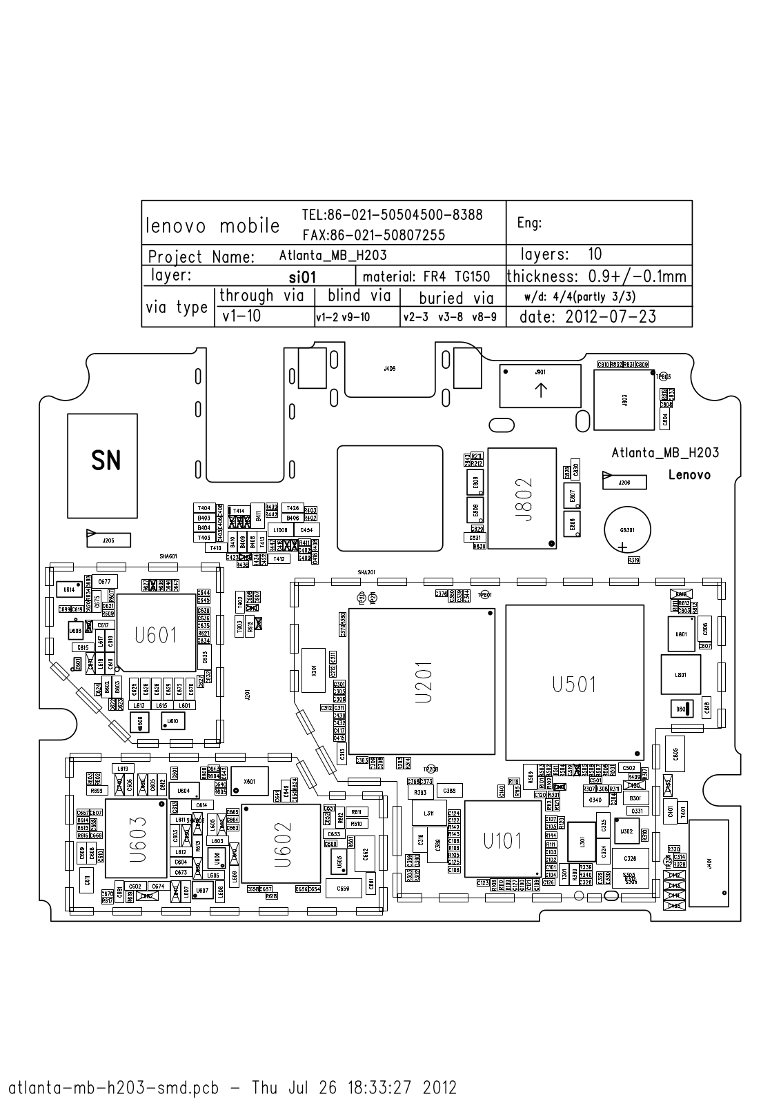 Lenovo A798T schematic