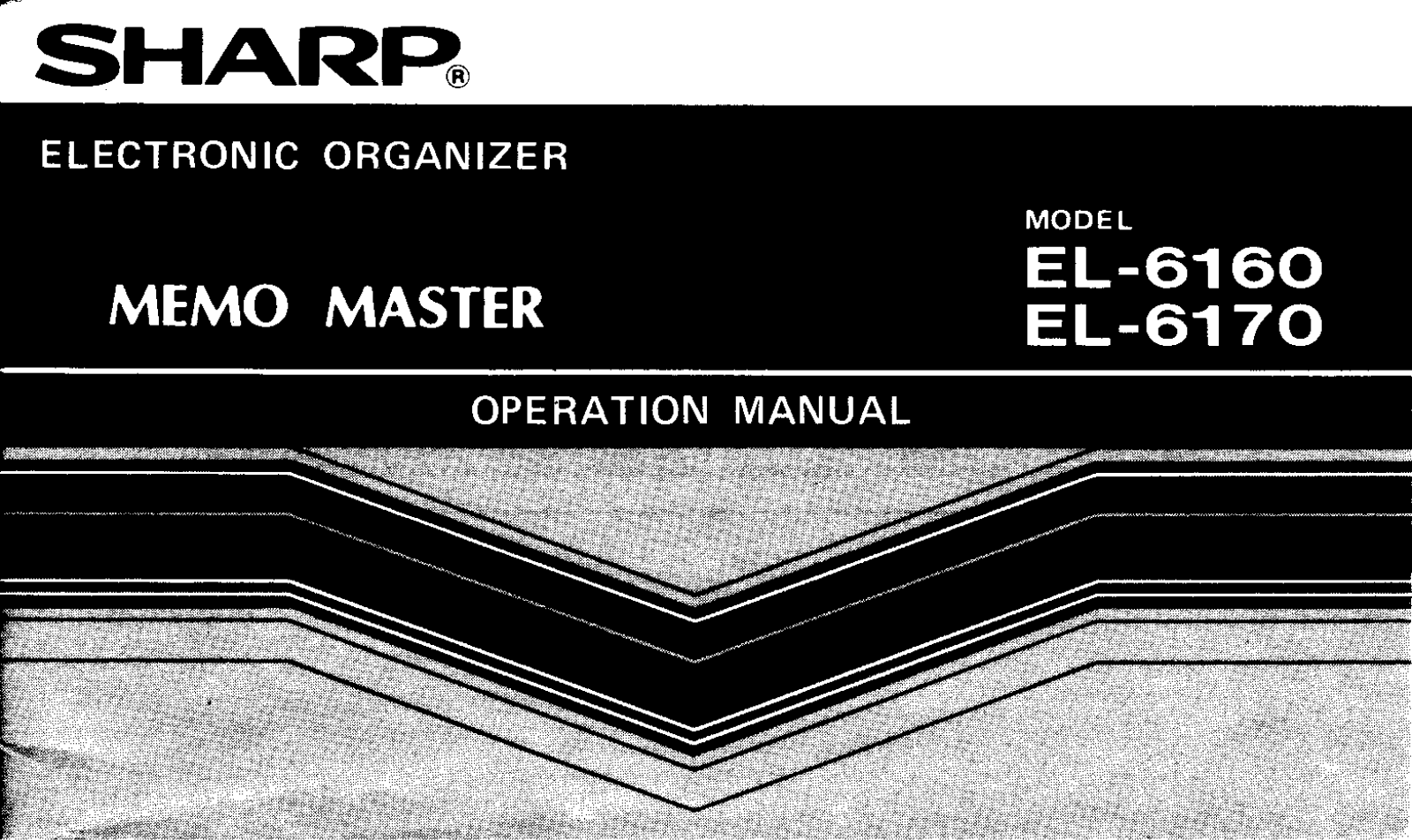 Sharp EL-6170, EL-6160 User Manual