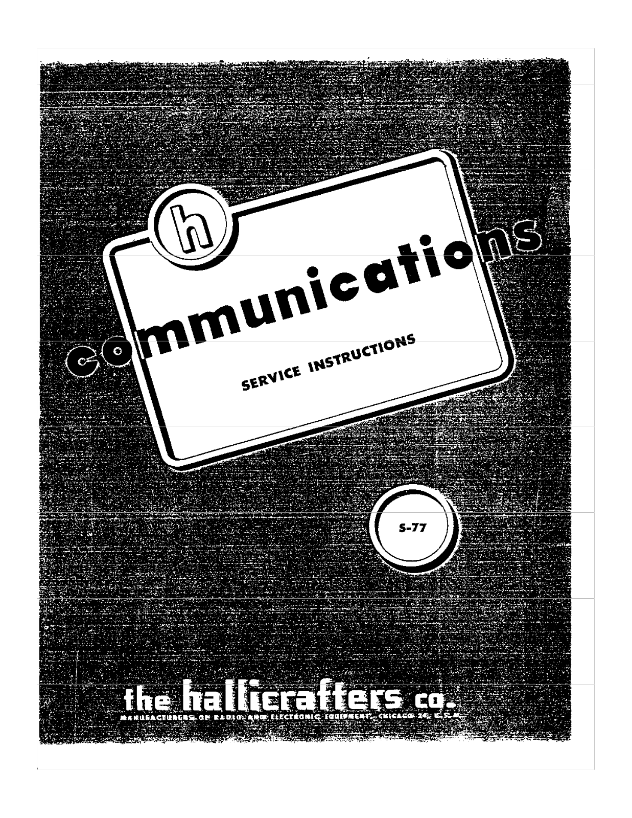 HALLICRAFTER S-77 User Manual