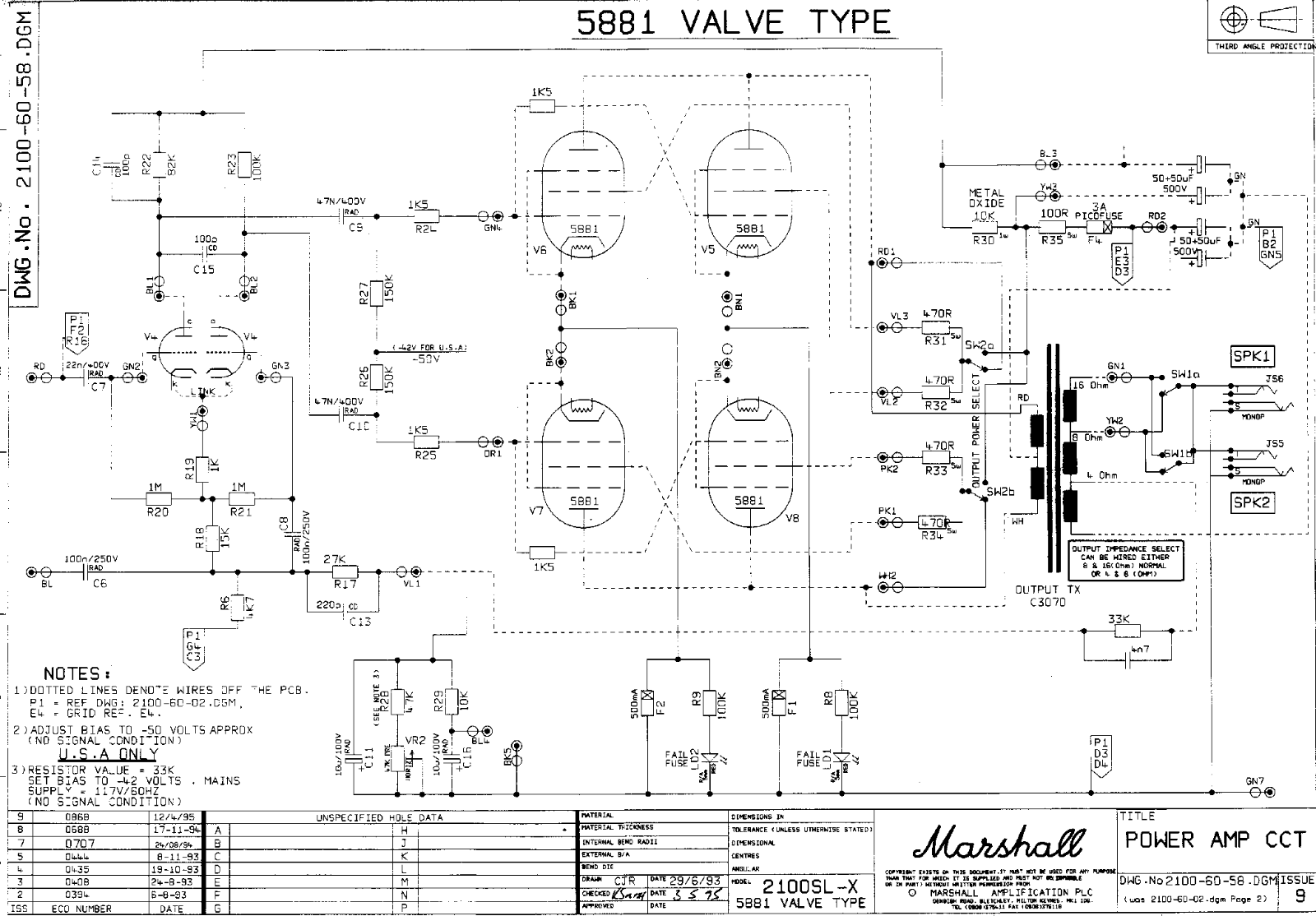 Marshall 5881 schematic