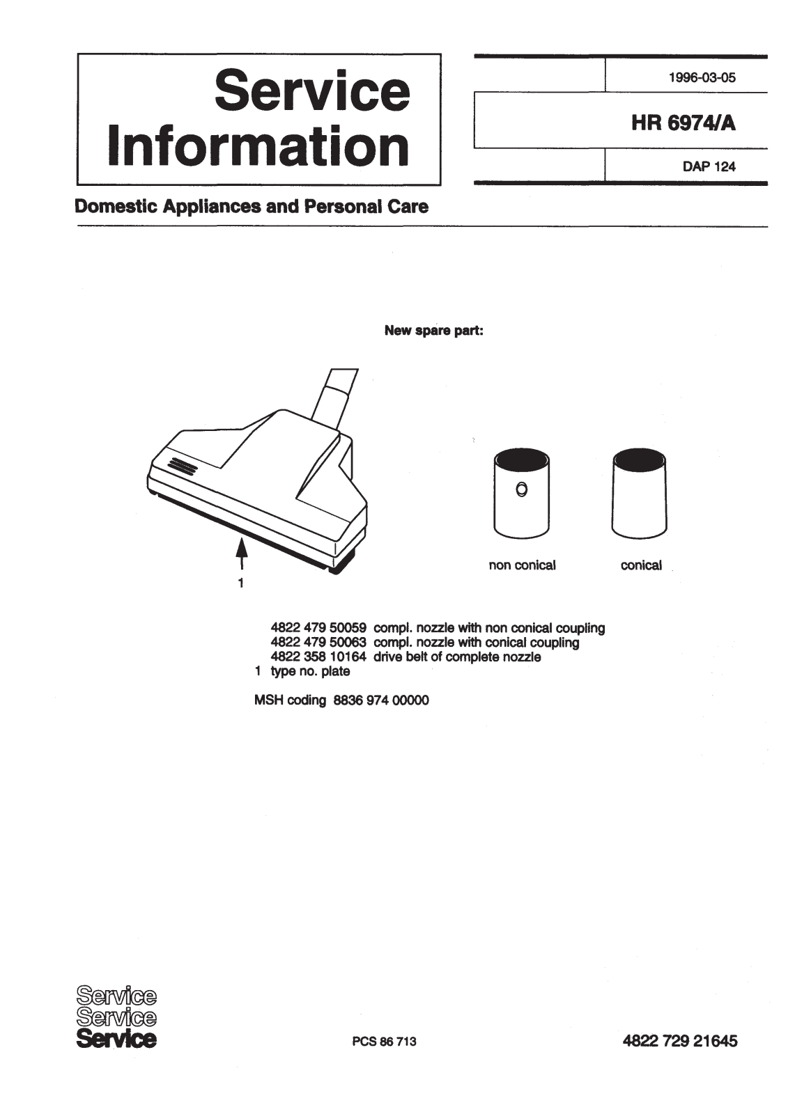 Philips HR 6974-A Service Manual