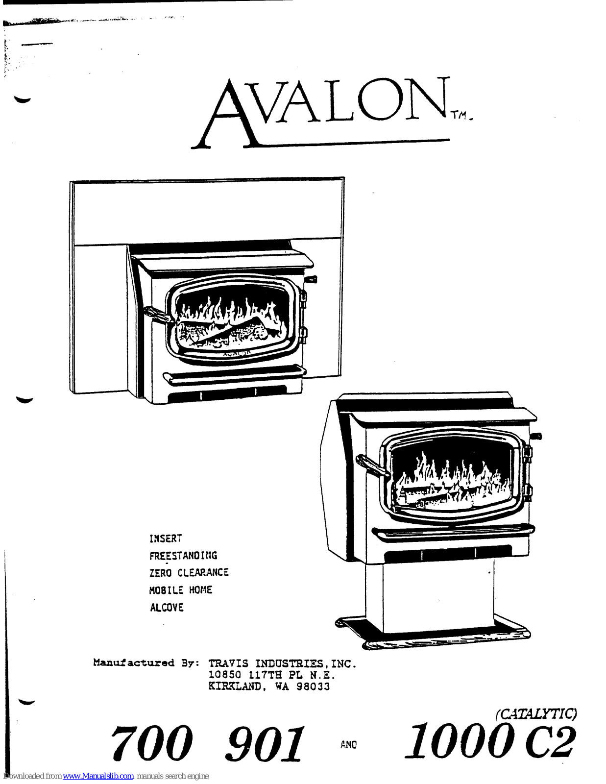 Avalon 700, 901, 1000 C2 Installation Manual