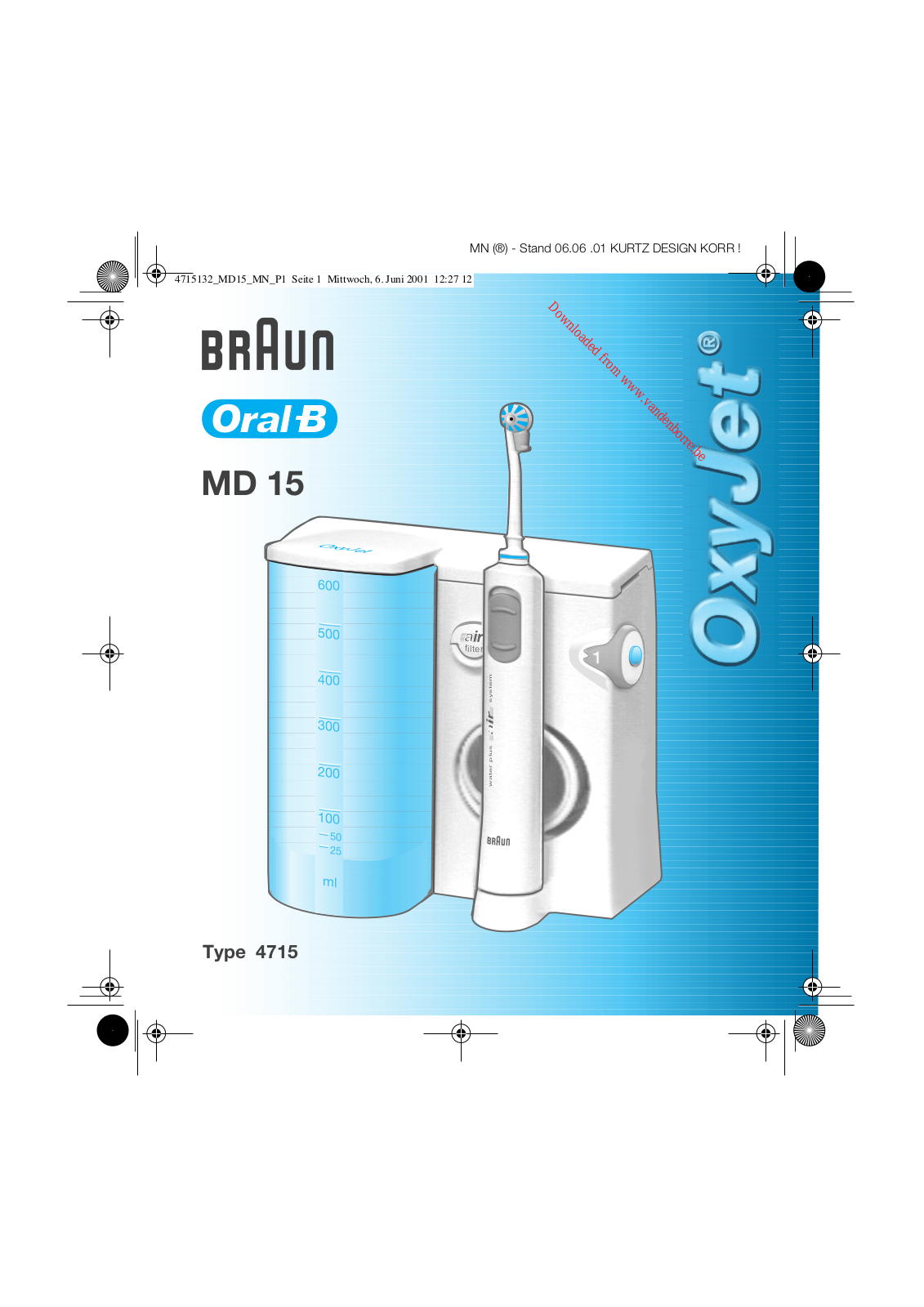 ORAL-B OXYJET OC20 User Manual