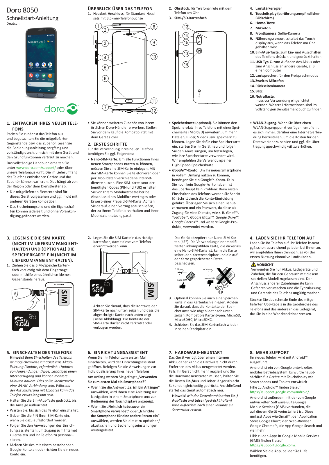 doro 8050 User manual