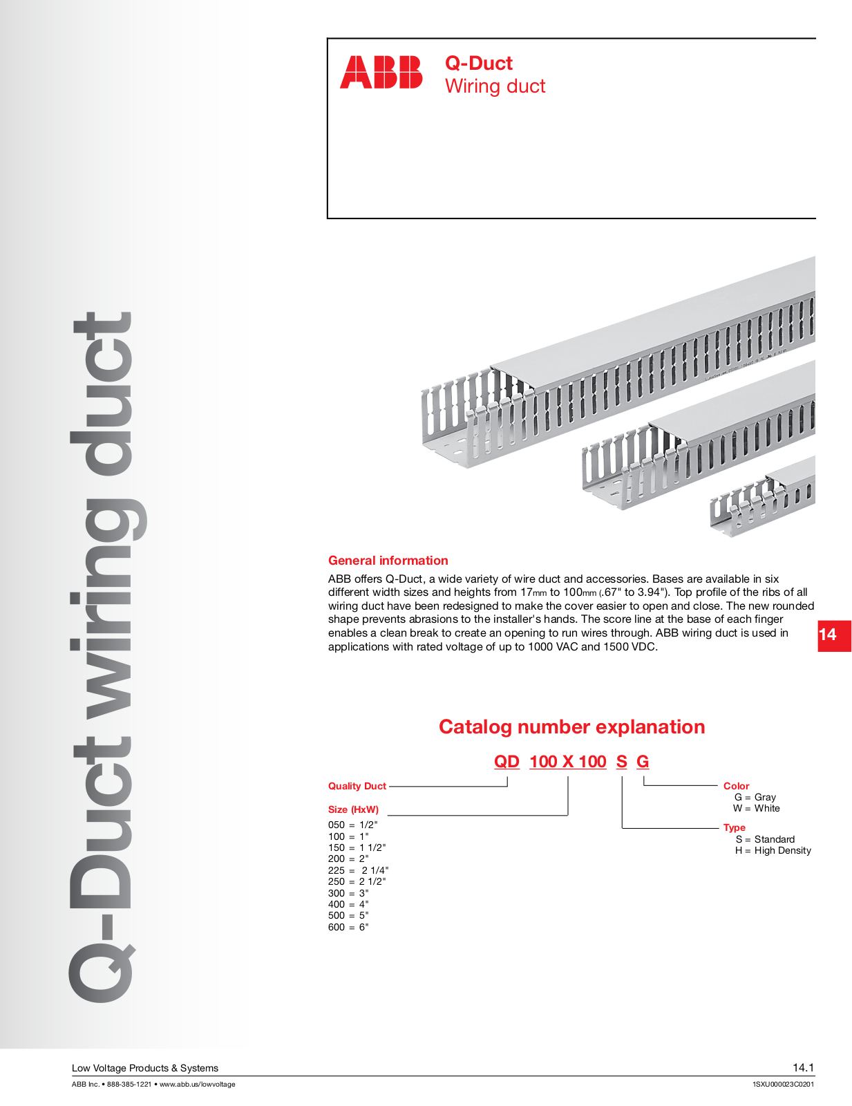 ABB Q-Duct Catalog Page