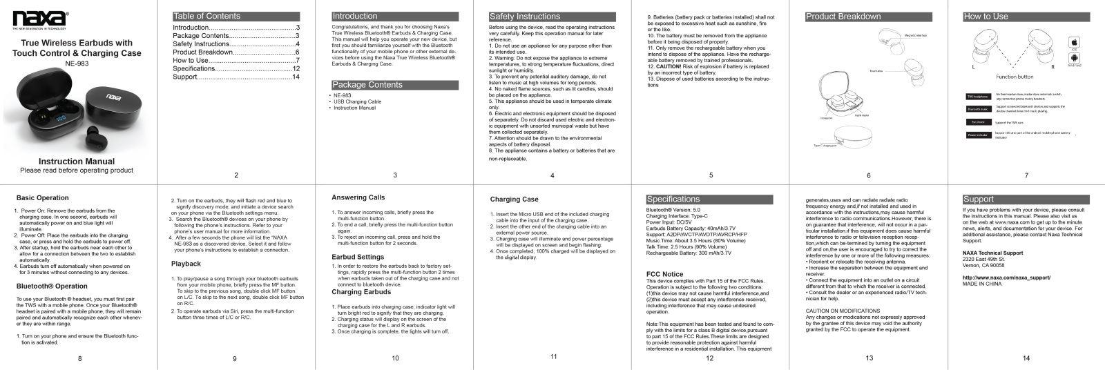 Naxa NE-983 User's Manual