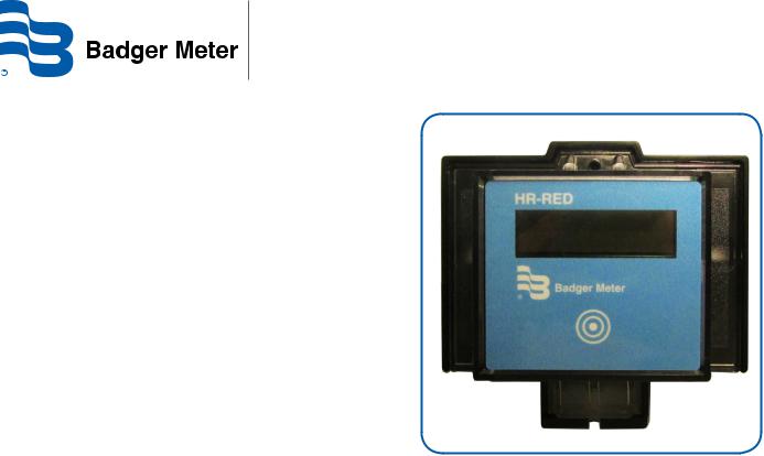 Badger Meter HR-RED Operating Manual