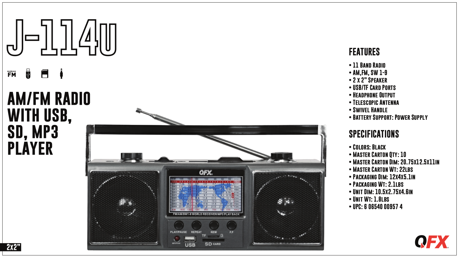 OFX J-114U User manual