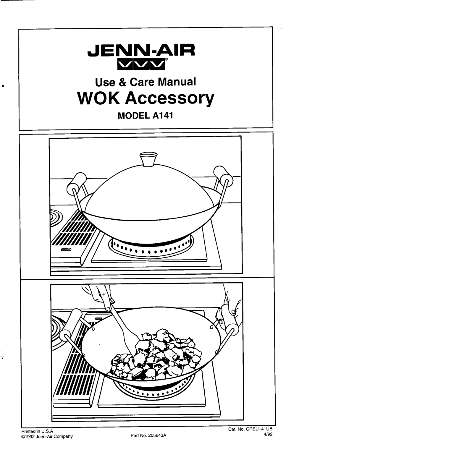 Jenn-Air A141, A141A Owner's Manual