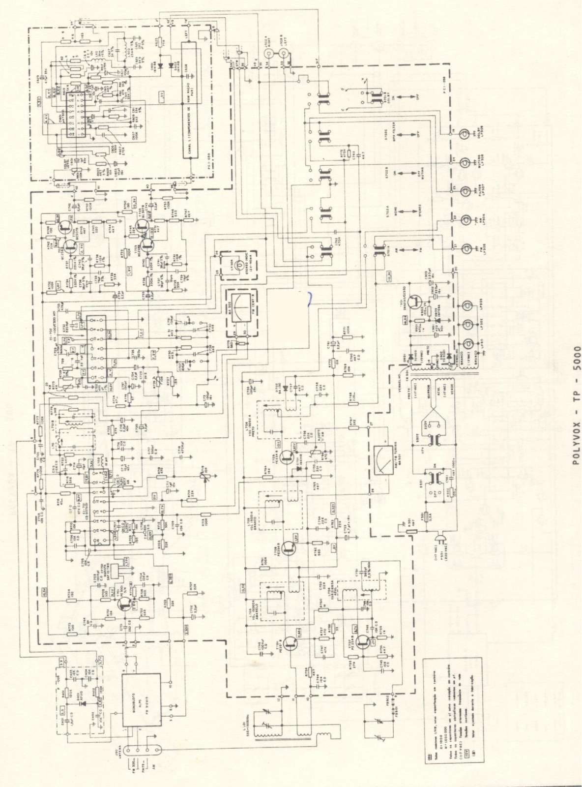 Polyvox TP-5000 Schematic