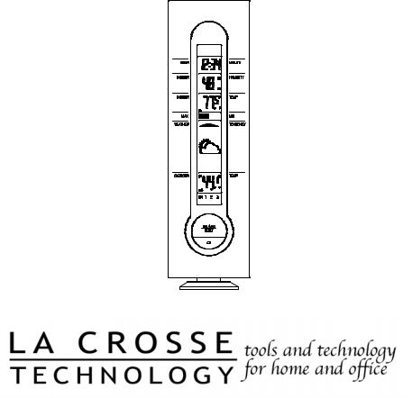 La Crosse Technology WS-7049-NAT, WS-7049-MAH User Manual