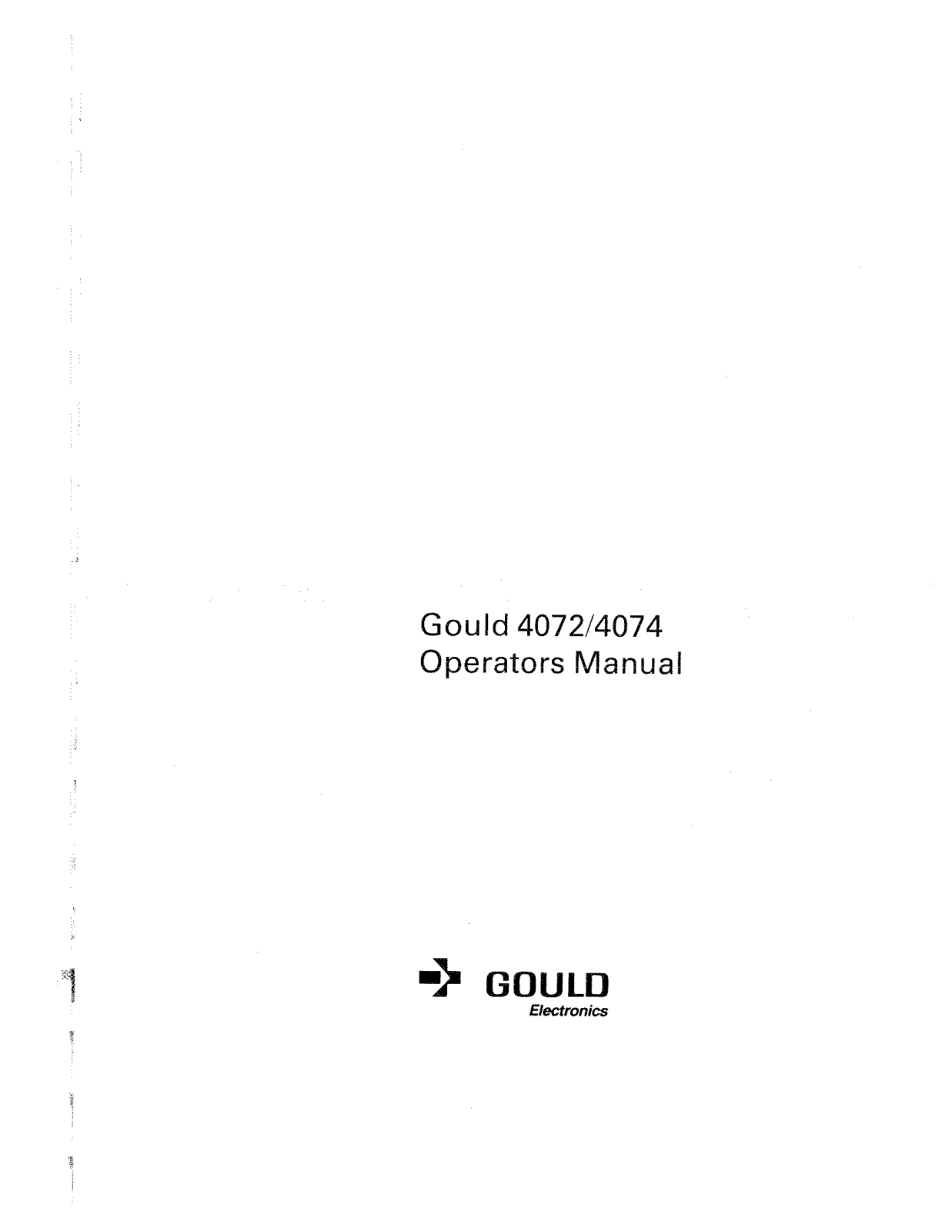 Gould 7074, 4072 User Manual