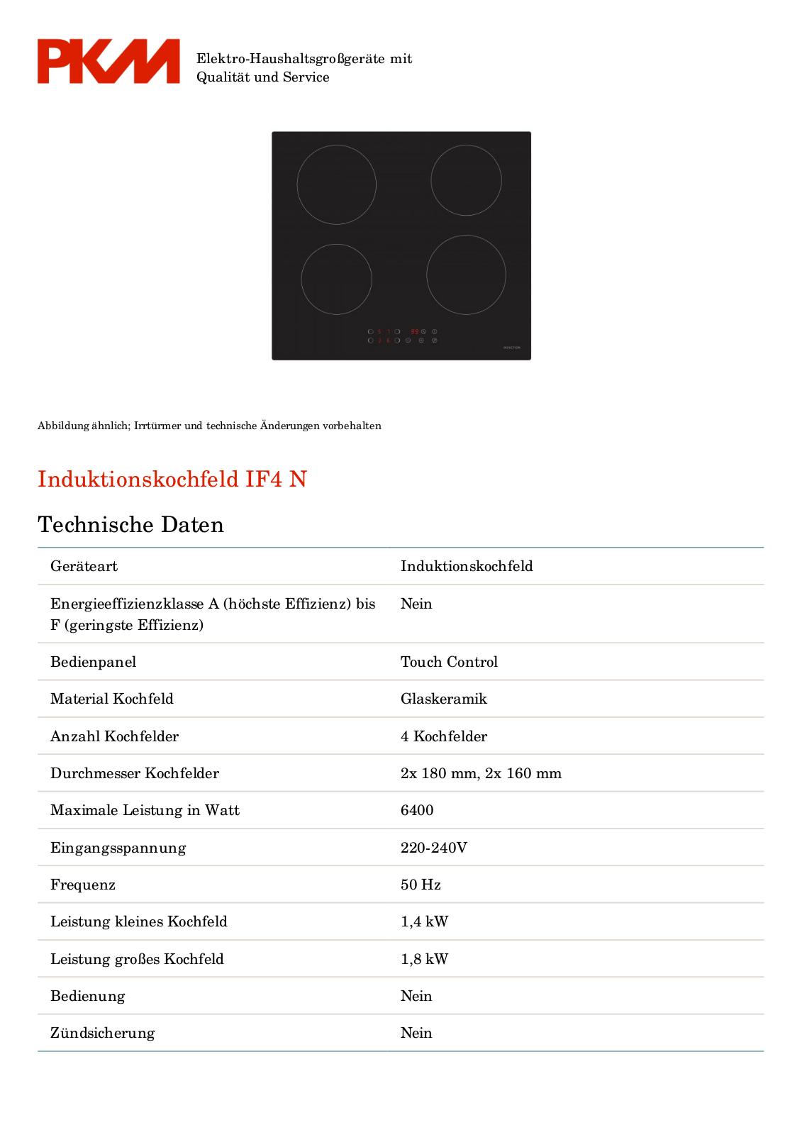 PKM IF4N User Manual