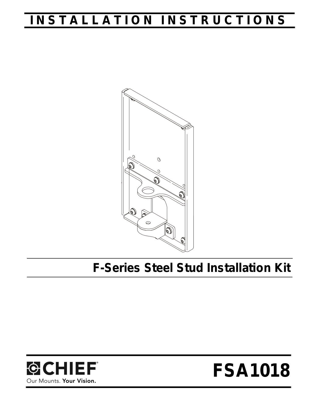 Chief Manufacturing FSA1018 User Manual