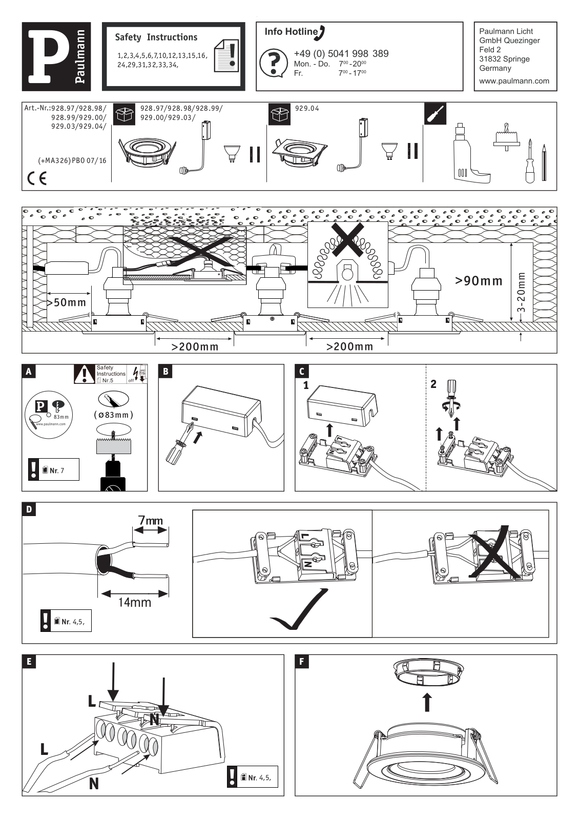 Paulmann 929.00 User Manual - ManualMachine.com