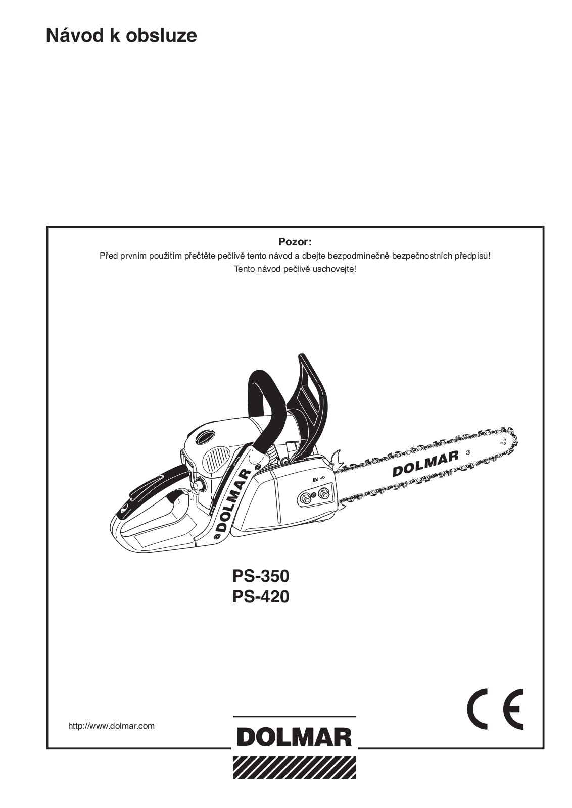 Dolmar PS-420, PS-350 User Manual