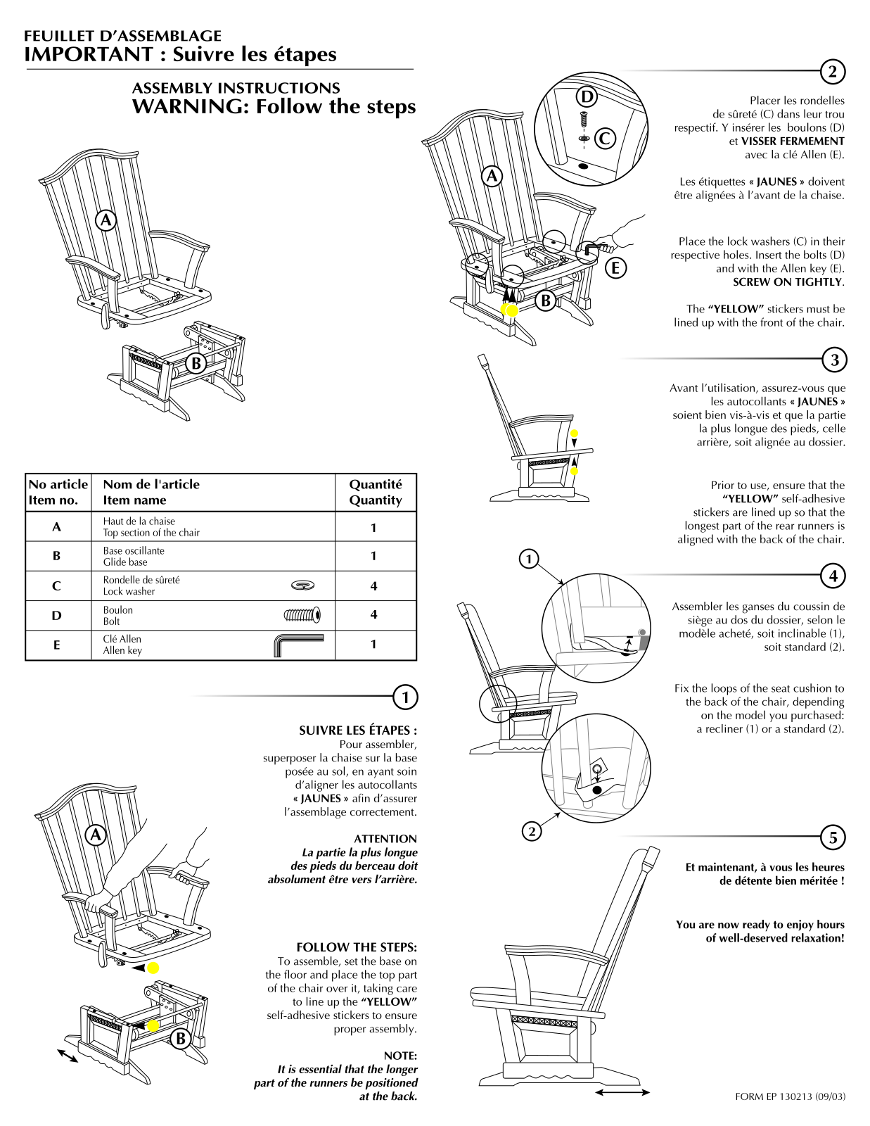 Dutailier W005113308 Installation & Assembly - ManualMachine.com