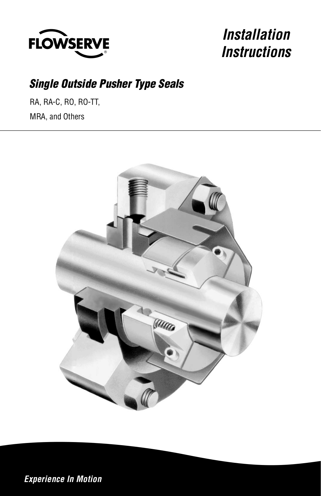 Flowserve Single Outside Seal User Manual