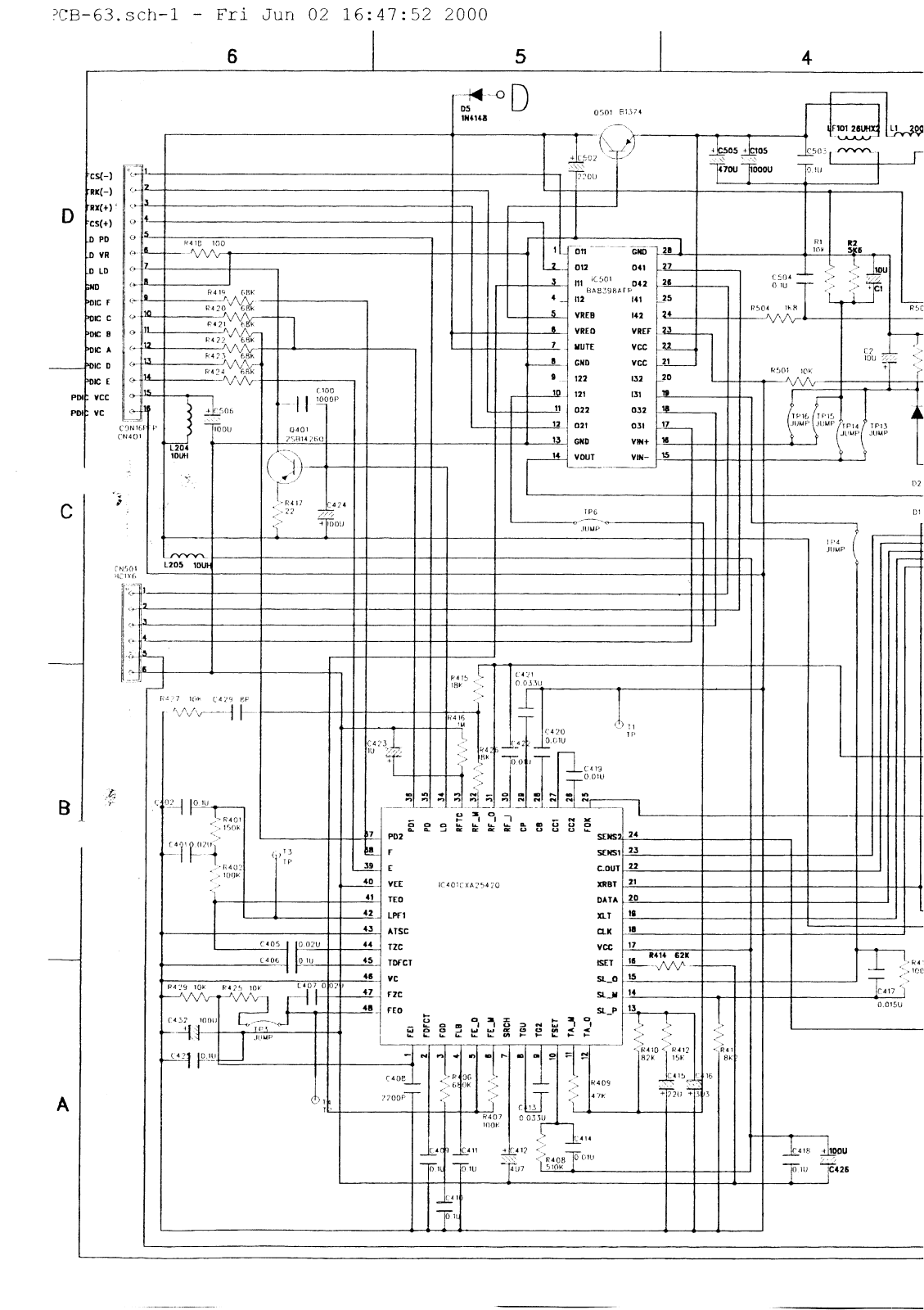 Vitek PCB-63 Schematic