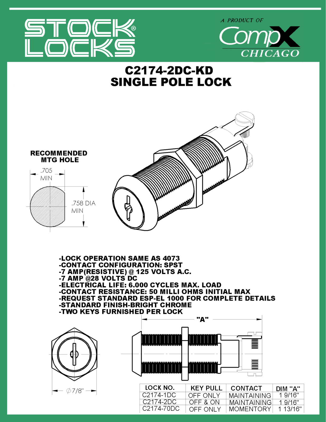 Compx C2174-2DC-KD User Manual