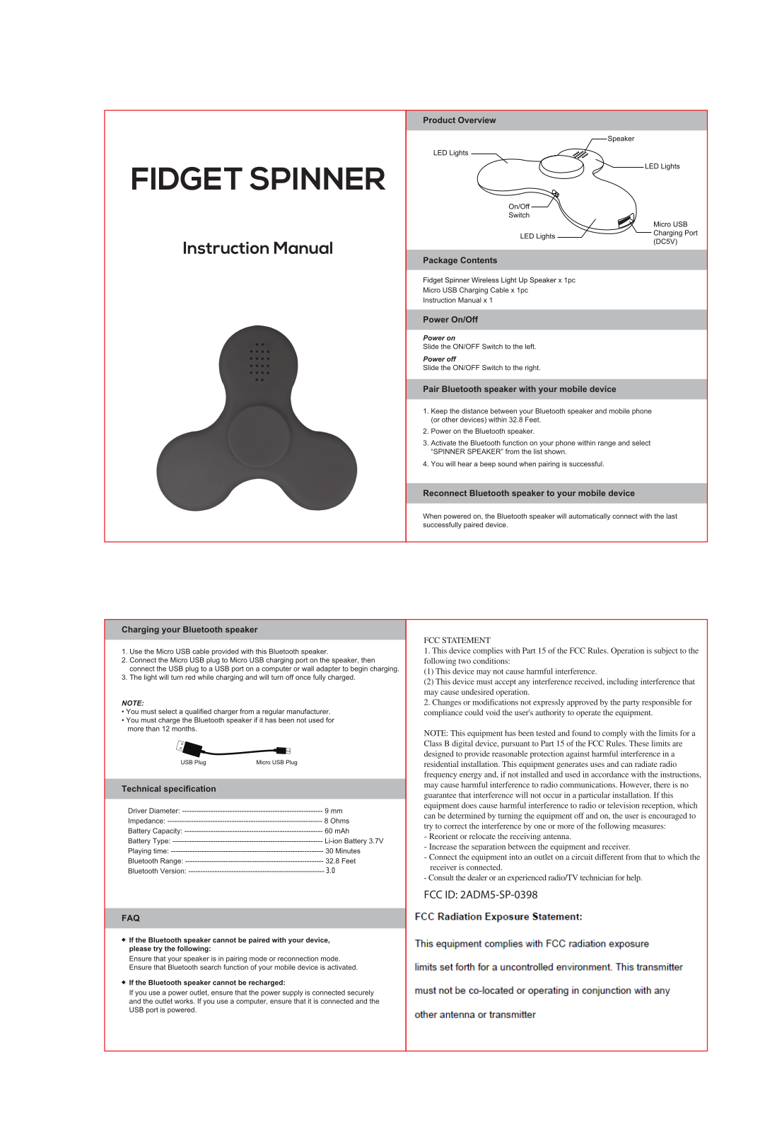 Zeeva SP 0398 User Manual