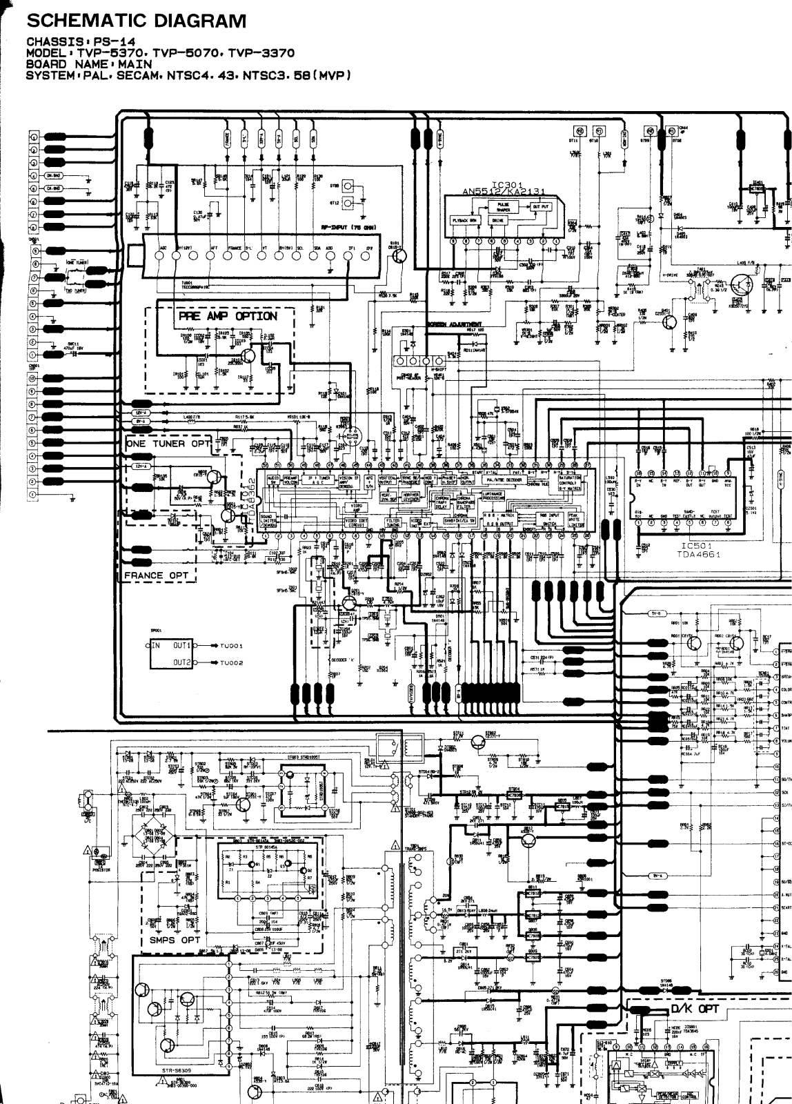 Samsung TVP-5370 Schematic