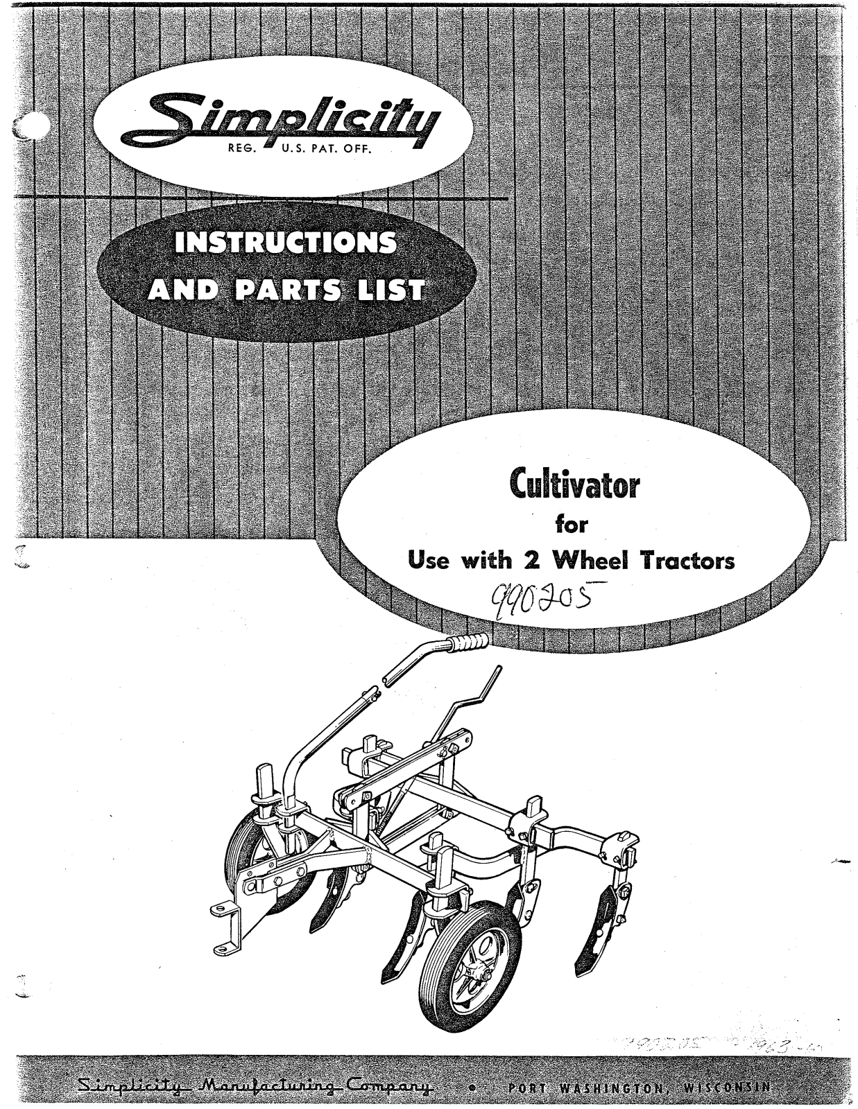 Simplicity 990205 User Manual