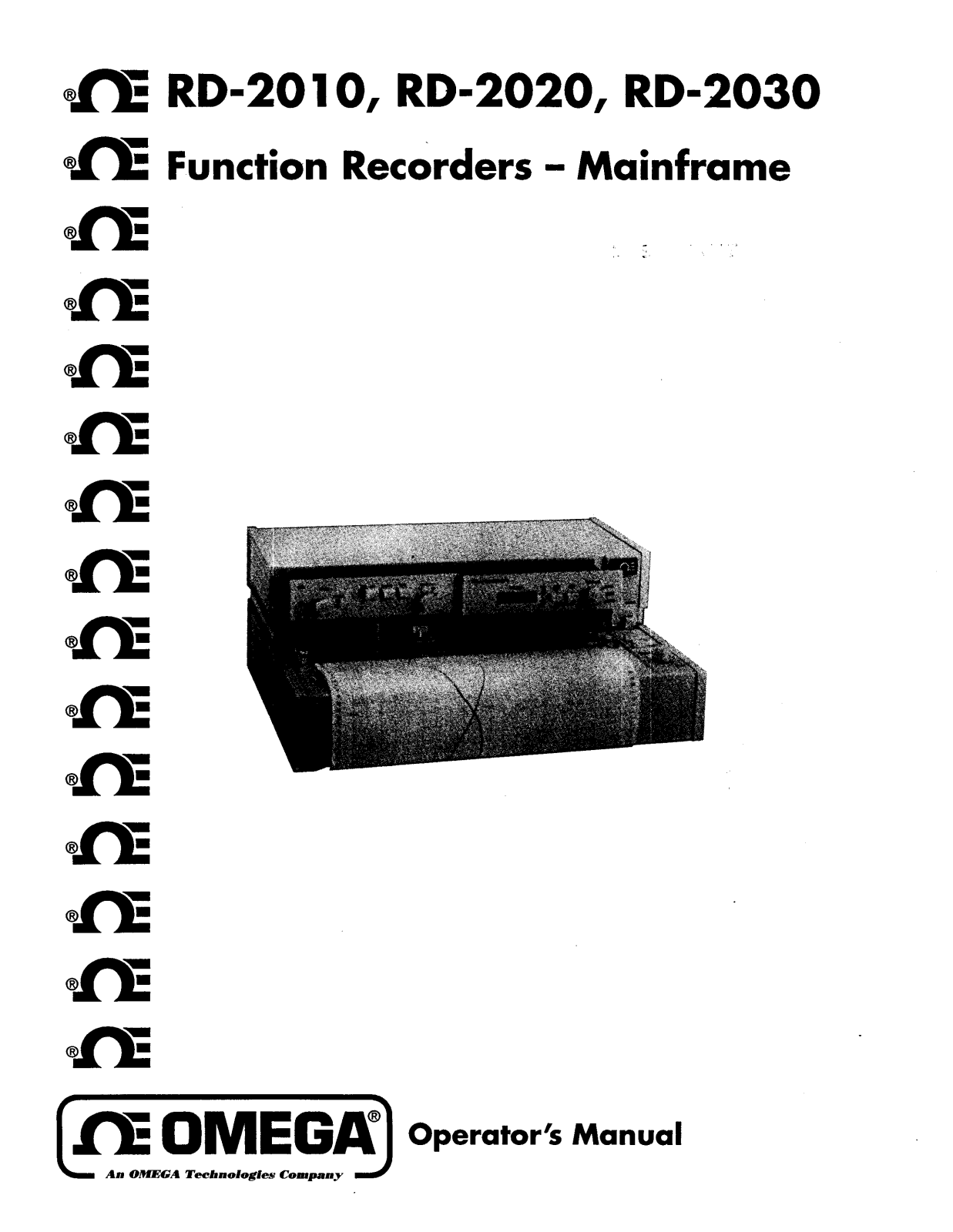 Omega Products RD-2010 Installation  Manual