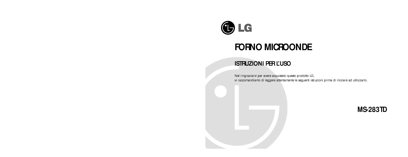 Lg MS-283TD User Manual