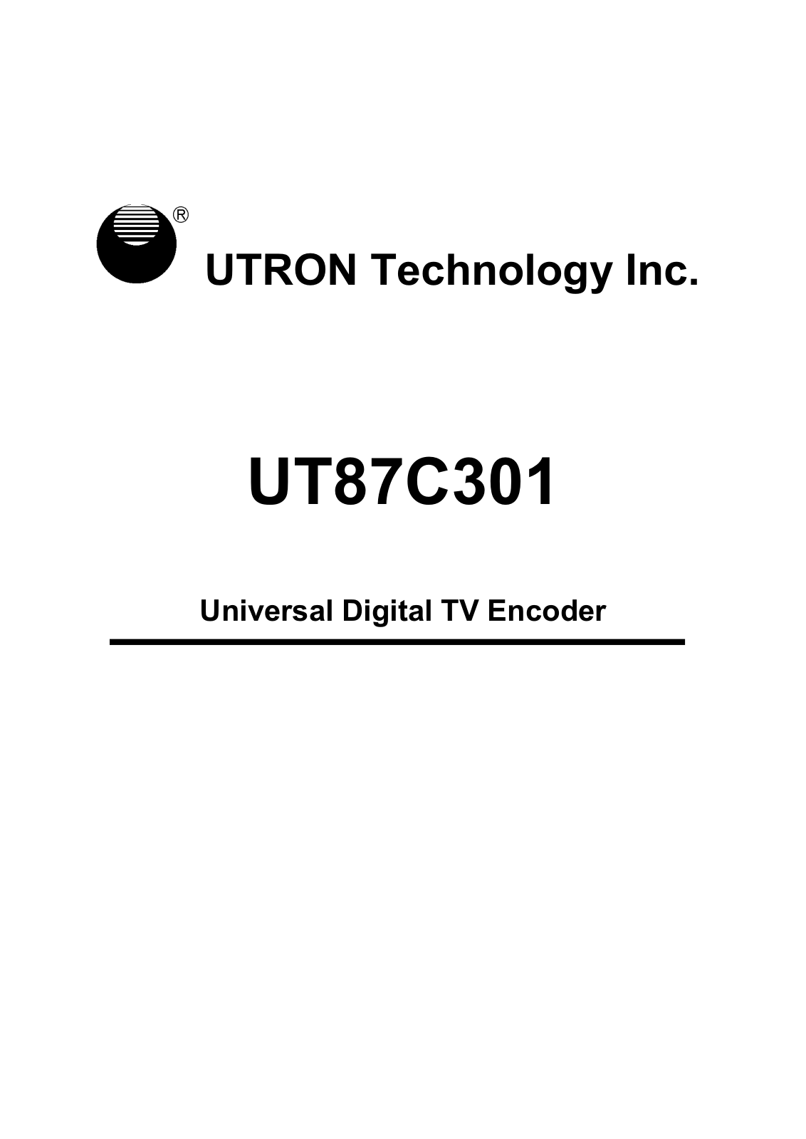 UTRON UT87C301XC, UT87C301TC, UT87C301QC Datasheet