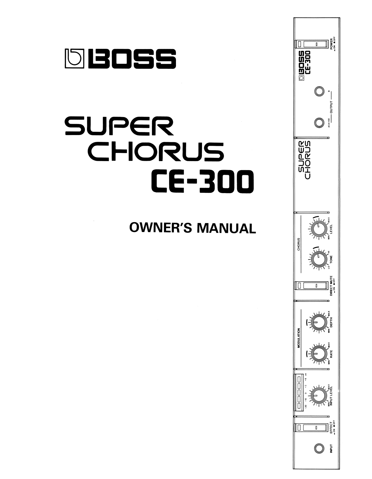 Roland Corporation CE-300 Owner's Manual