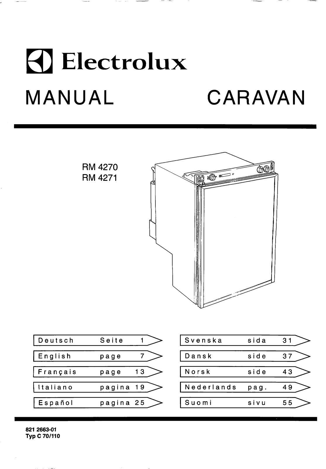 Electrolux RM 4270, RM 4271 User Manual