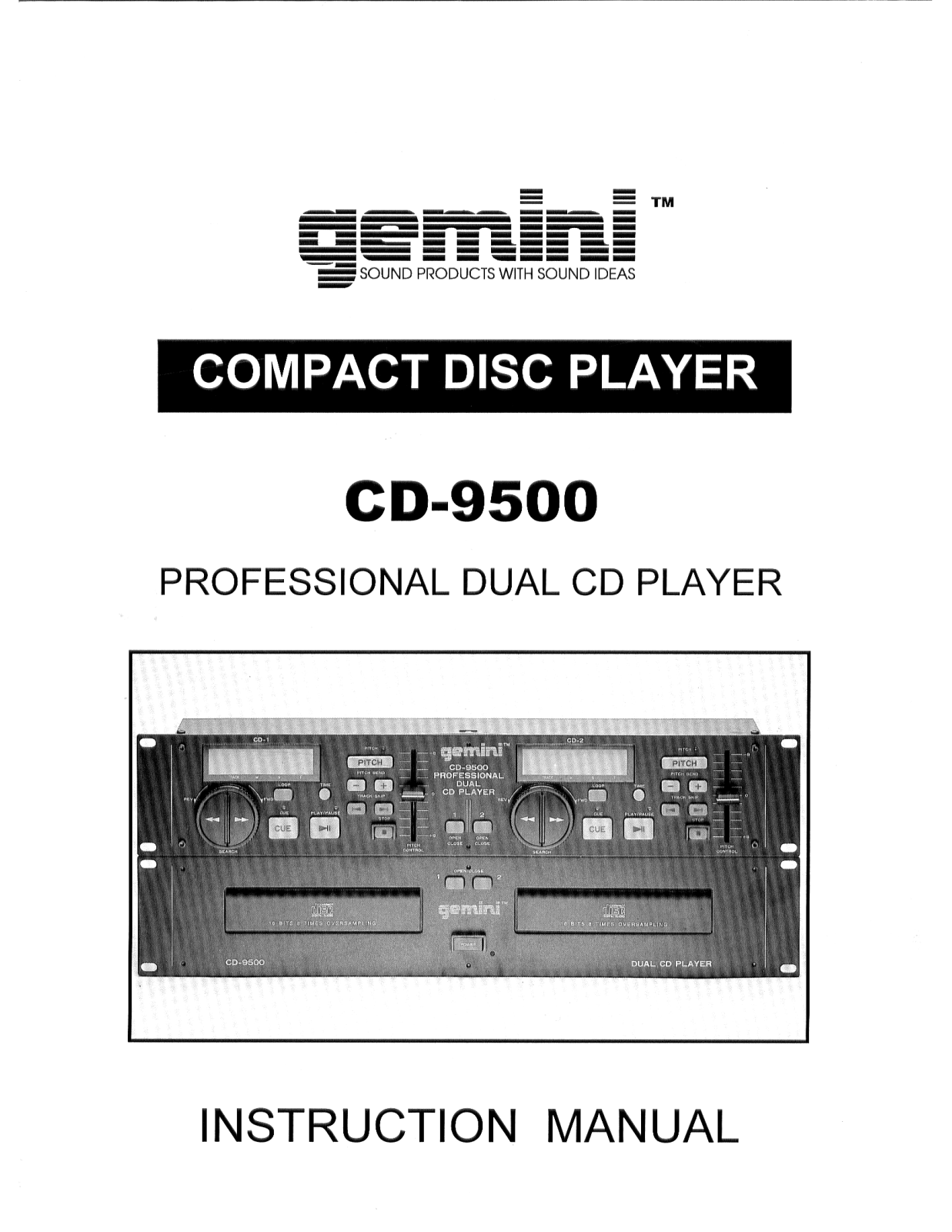 Gemini CD-9500 User Manual