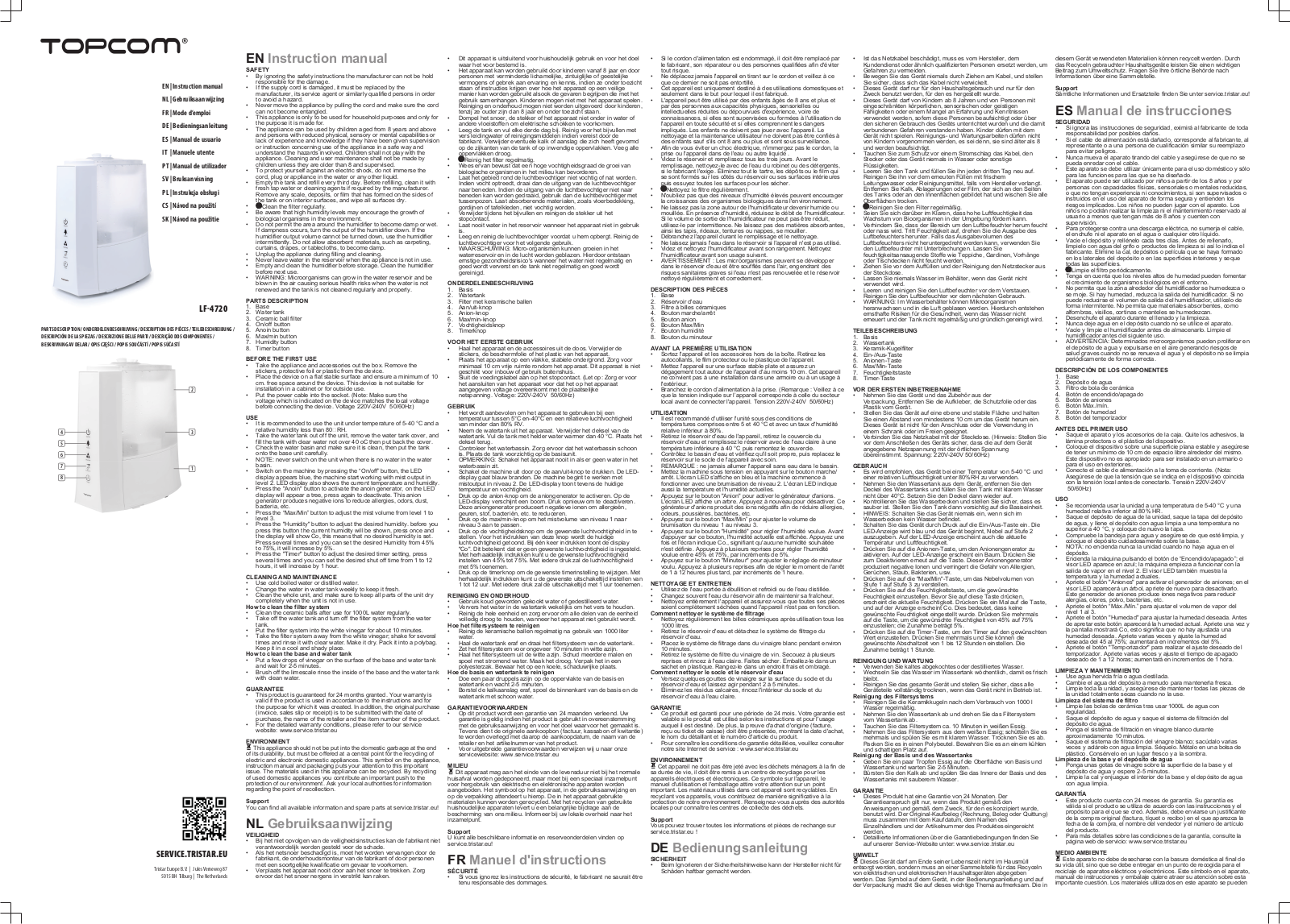 TOPCOM LF-4720 User Manual