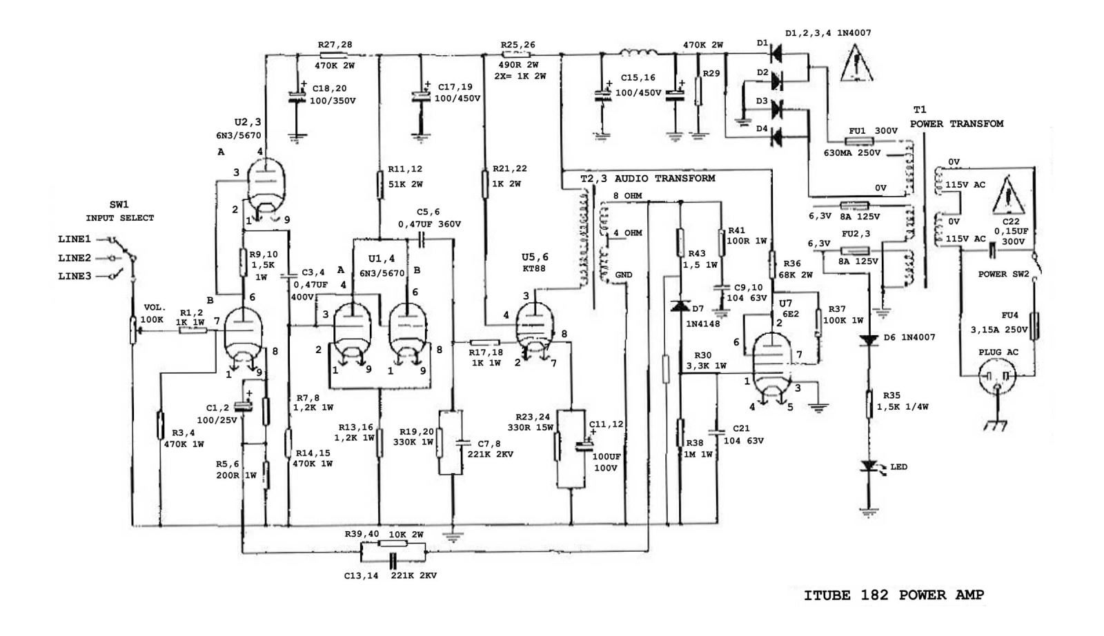 Fatman Fatman-ITube182 Schematic - ManualMachine.com