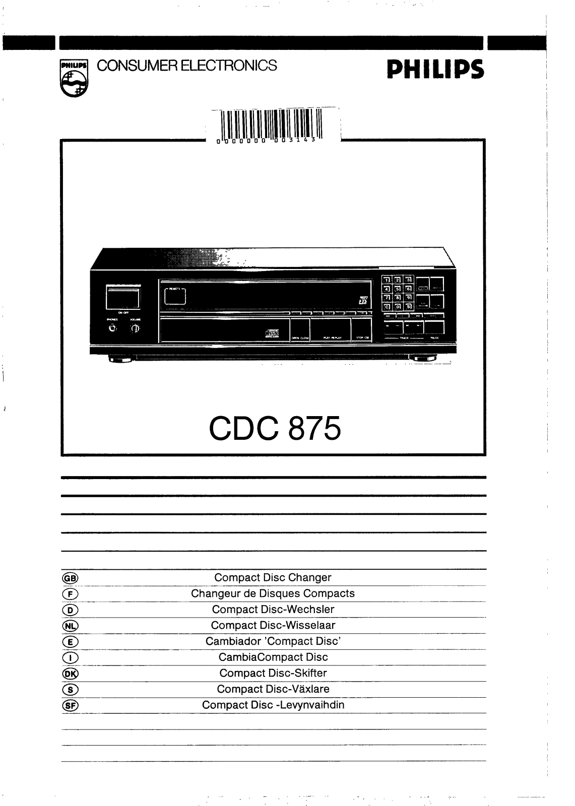 Philips CDC875 User Manual