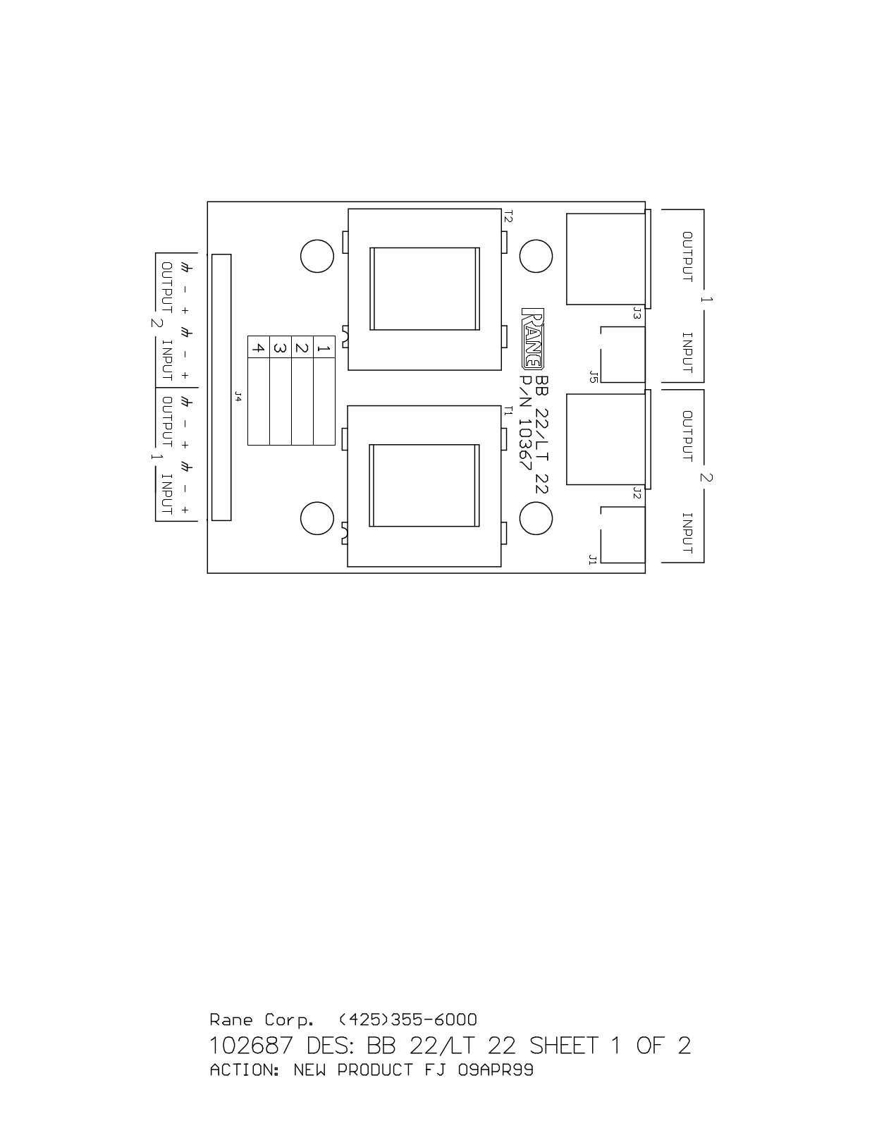 Rane LT 22, BB 22 User Manual