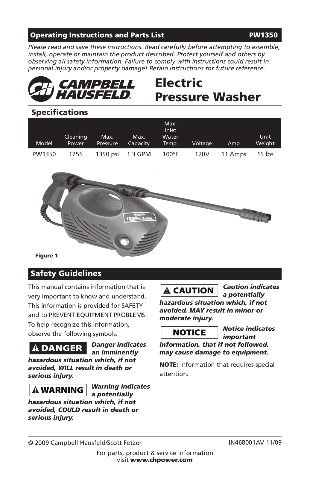 Campbell Hausfeld IN468001AV User Manual