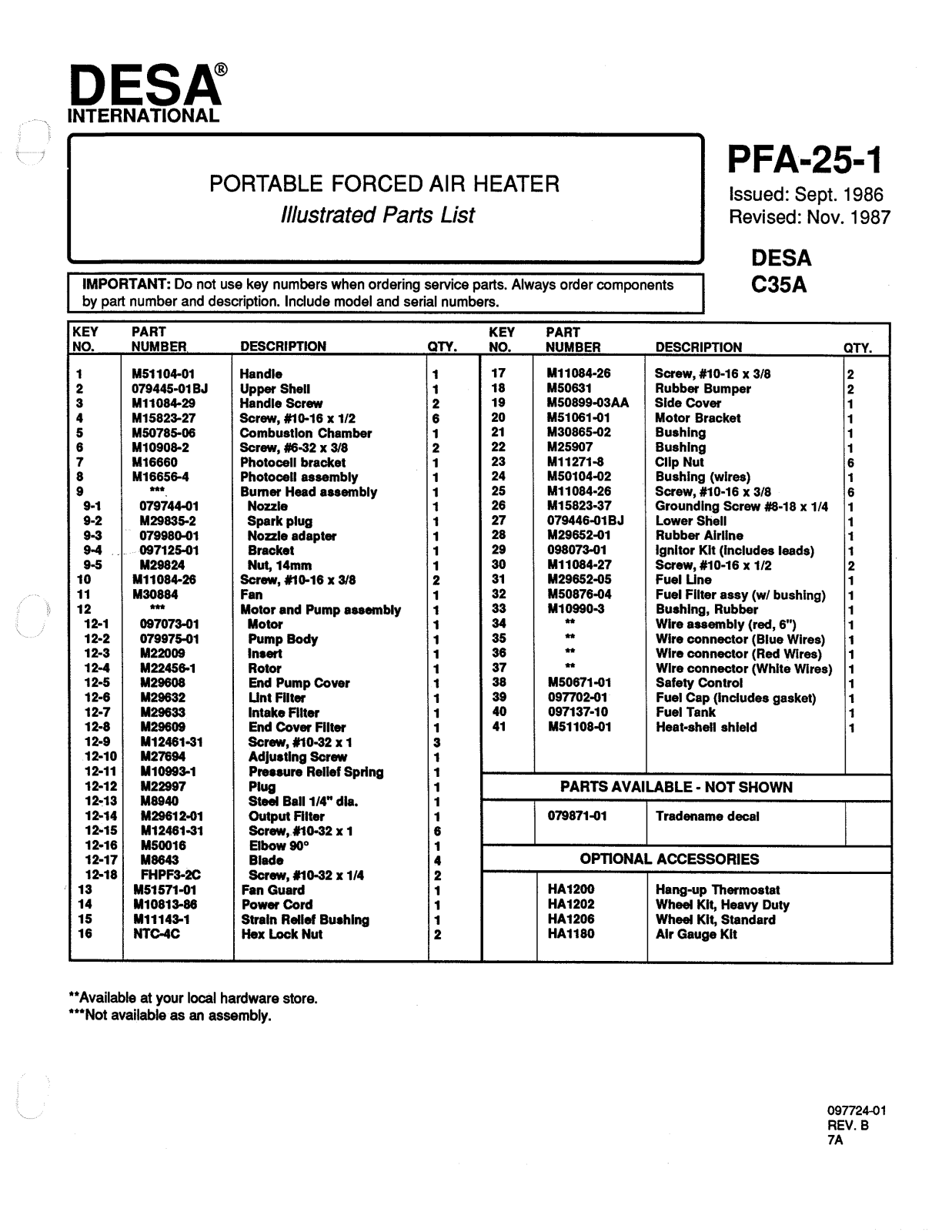 Desa Tech C35A Owner's Manual