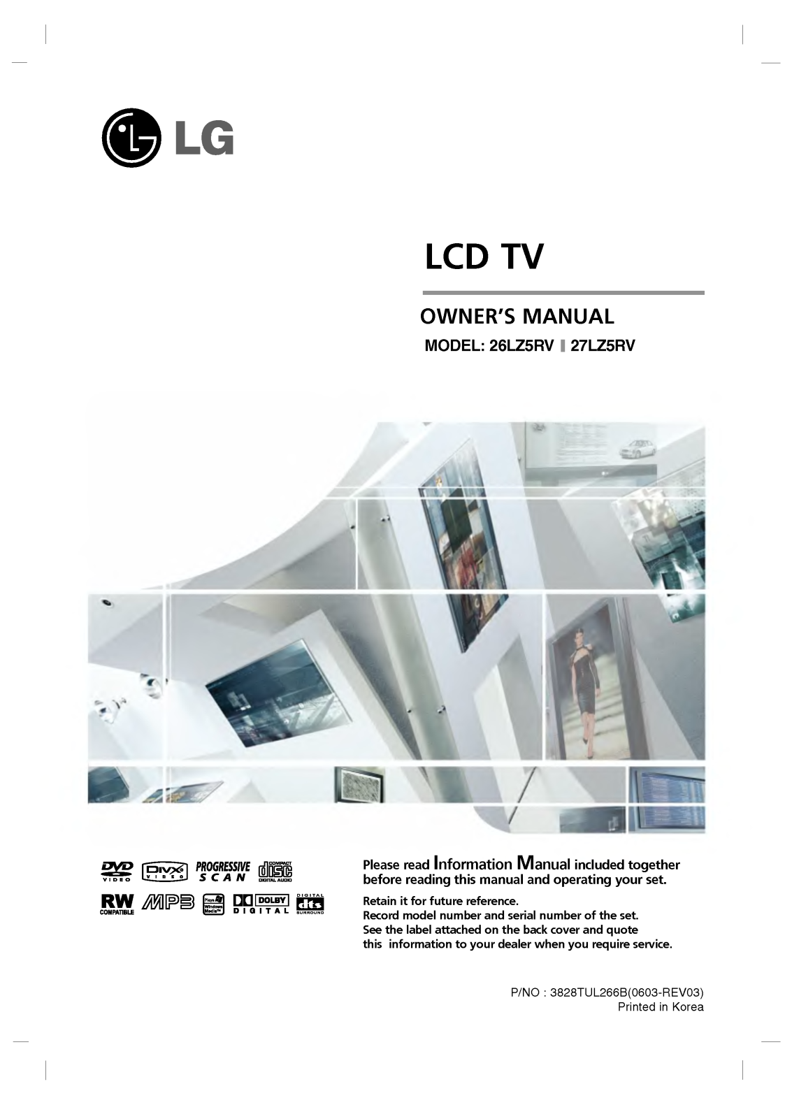 LG 27LZ5RV User Manual