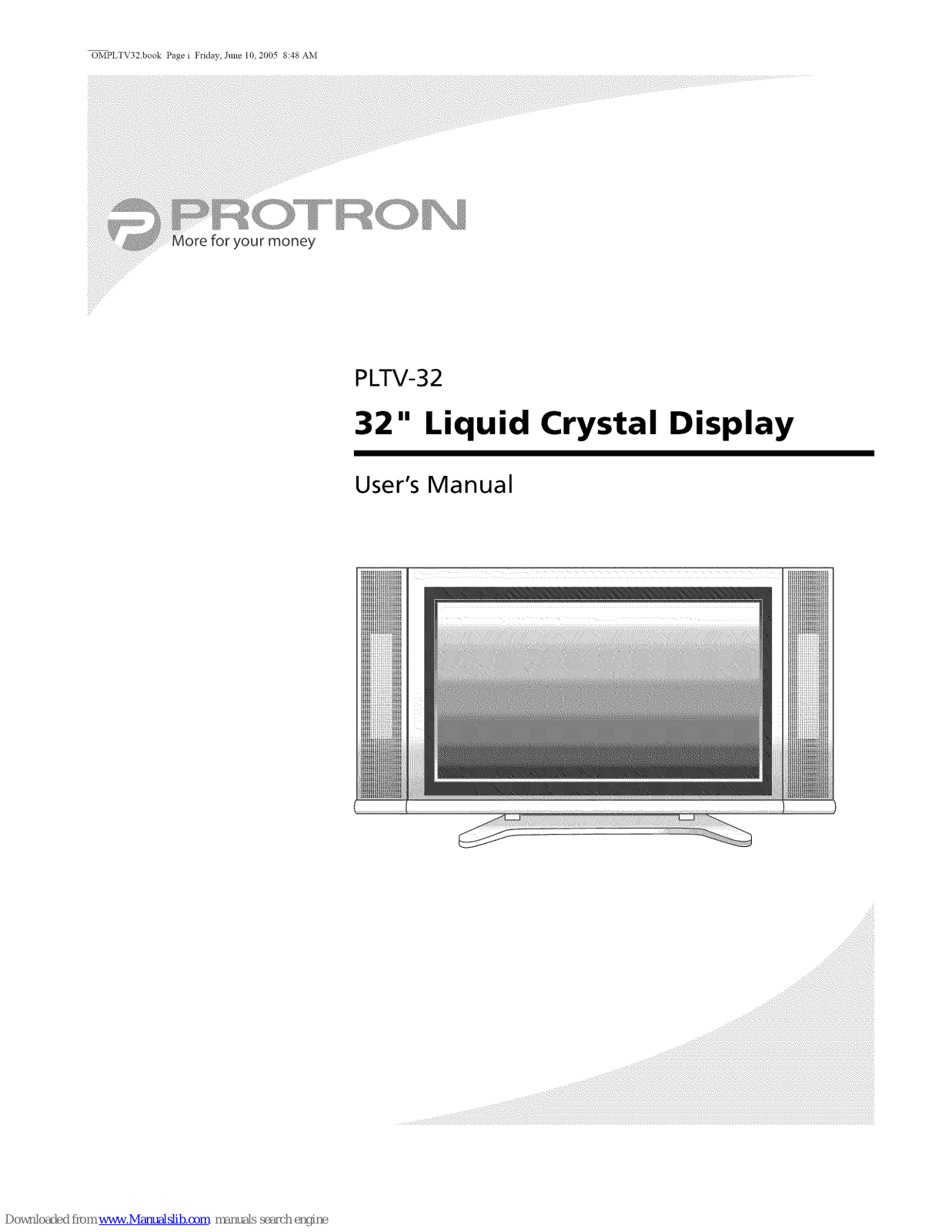 PROTRON PLTV-32 User Manual - ManualMachine.com