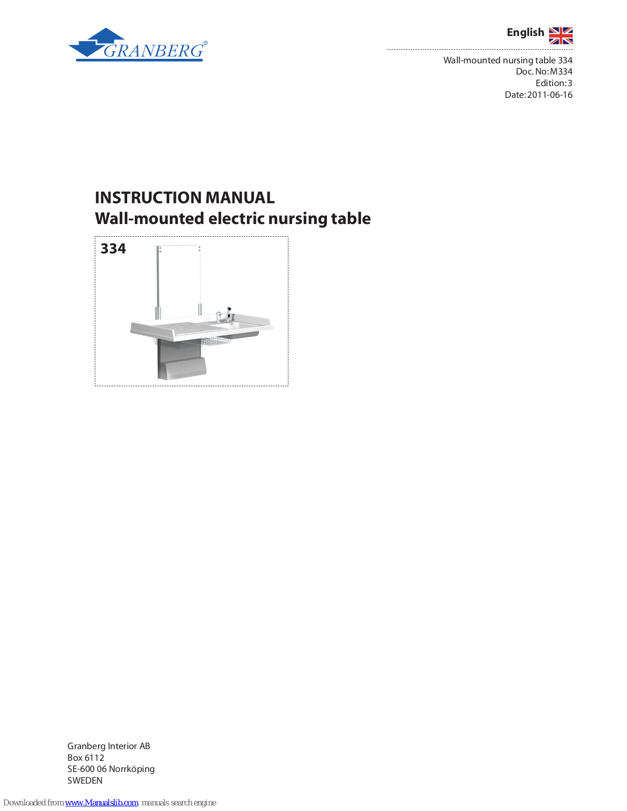 Granberg 334 Instruction Manual