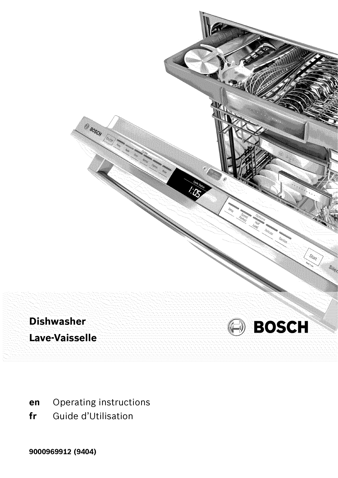 Bosch SHE65T55UC/07, SHE68T56UC/07, SHP65T56UC/02, SHP65T56UC/07, SHP65TL2UC/01 Owner’s Manual