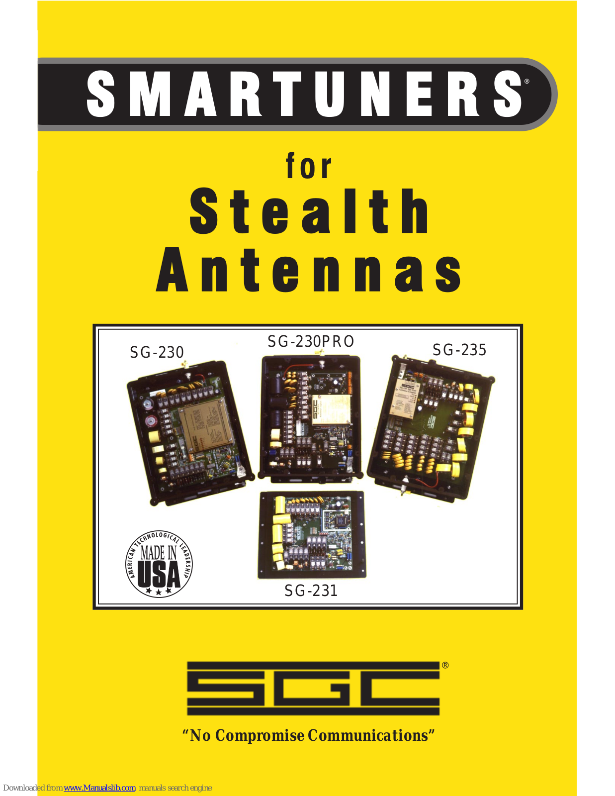 SGC Smartuner SG-230, Smartuner SG-230PRO, Smartuner SG-235, Smartuner SG-231 User Manual