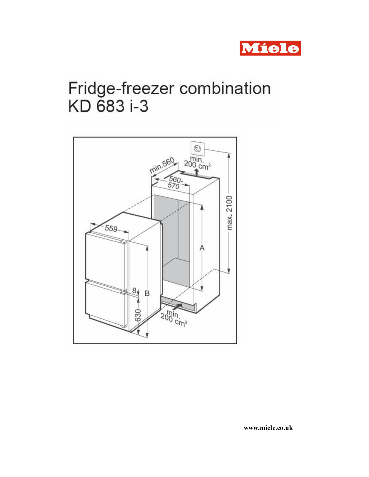 Miele KD 683 I-3 User Manual