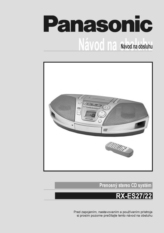 Panasonic RX-ES27, RX-ES22 User Manual