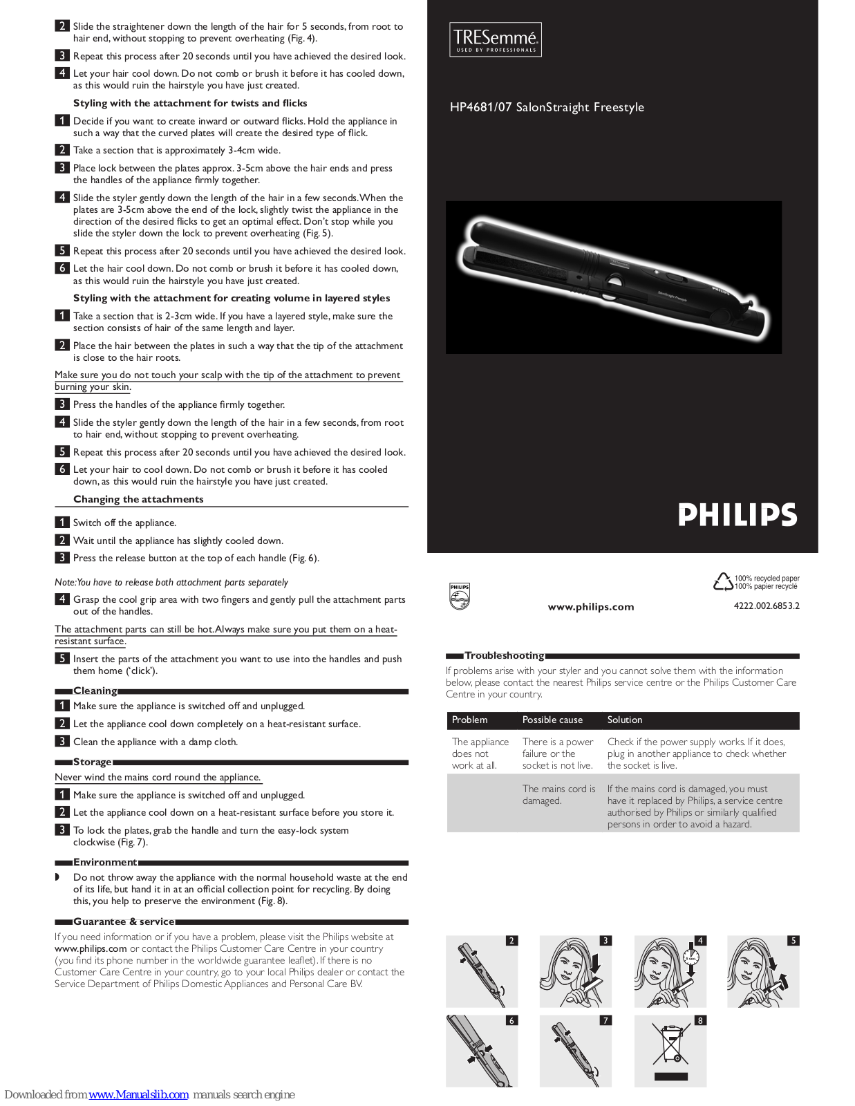 Philips TRESemme HP4681/07 User Manual