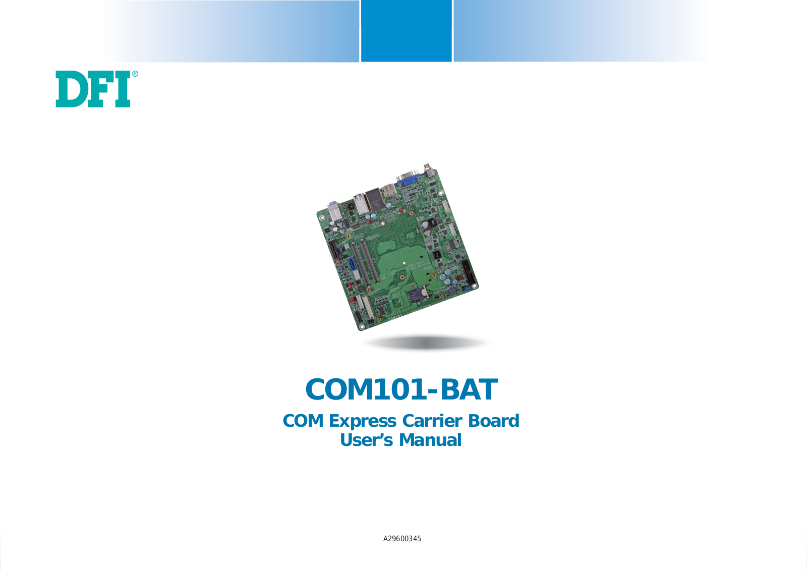 DFI COM101-BAT User Manual