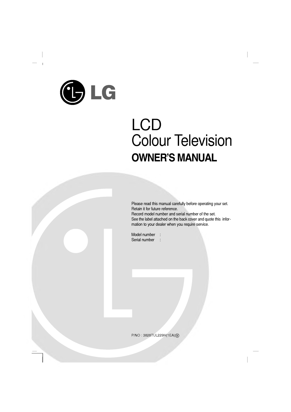 LG RT-23LZ40 User Manual