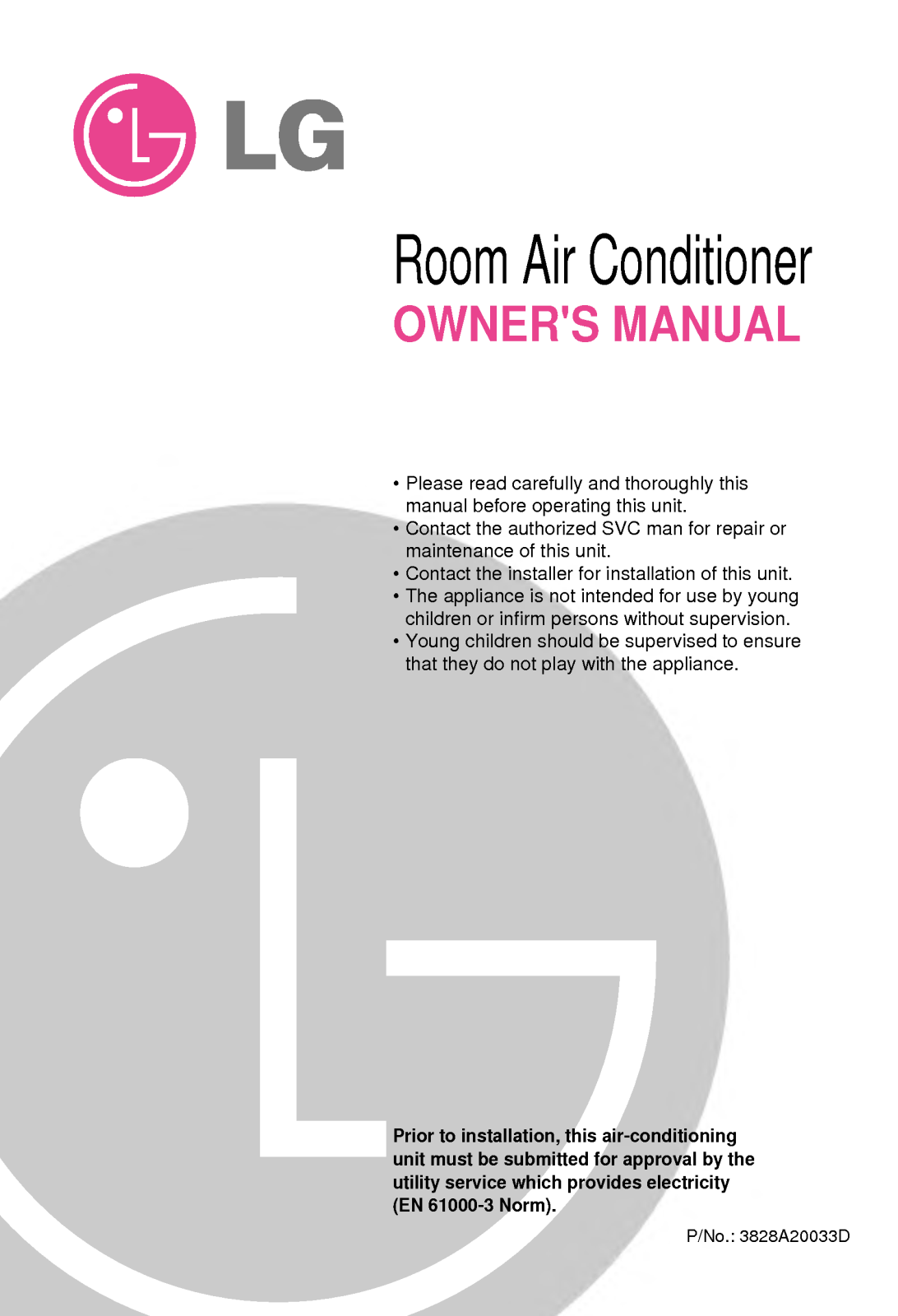 LG LS-M3060AL, LS-N3821HL User Manual